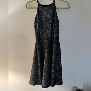 Lord & Taylor Design Lab Skater Dress Sparkly Holiday Junior S Halter